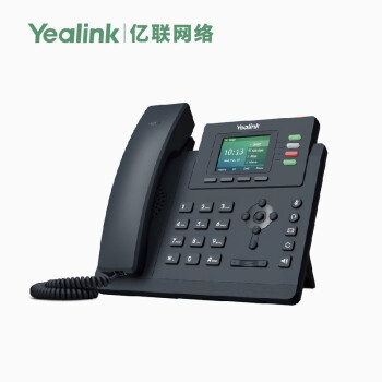 Yealink 亿联 IP话机商务办公电话机彩屏话机2.4英寸带背光彩屏支持POE SIP-T33G