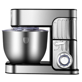 苏勒 厨师机7升多功能小型和面机商用鲜奶打蛋器全自动揉面机   7L 银色单机 