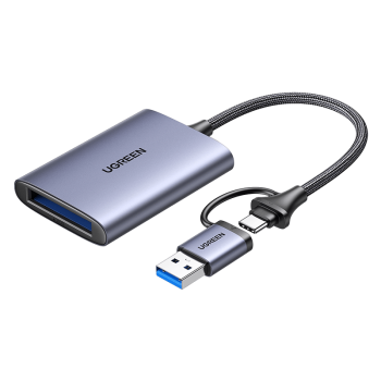 绿联（UGREEN） USB-C3.0高速多功能XQD存储卡Type-c接口读卡器 电脑otg手机两用 适用于D4/D5单反
