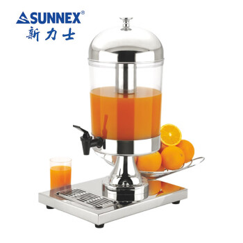 SUNNEX 单头果汁鼎饮料鼎饮料机不锈钢自助餐具8升X23688P-1