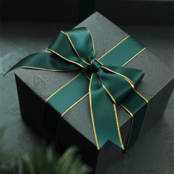 巧心师烫金绿丝带礼品毕业礼物鲜花包装丝带生日礼物带装饰房间彩带5m
