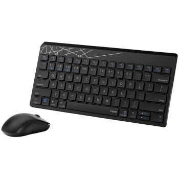 雷柏 键鼠套装 无线蓝牙键鼠套装 办公键盘鼠标套装 无线键盘 蓝牙键盘 ipad键盘 8000GT 黑色