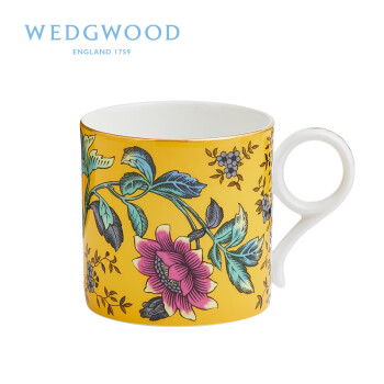 WEDGWOOD威基伍德 漫游美境马克杯 270ml骨瓷欧式下午茶咖啡具 黄色绮想