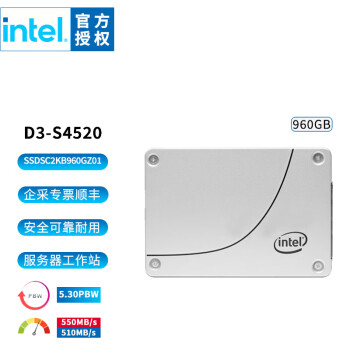 思腾合力英特尔企业级960G固态硬盘