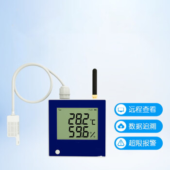 青萍  温湿度记录仪S10A无线远程温度报警器4G彭云高精度温度计自动智能 线长0.5m 4G标配