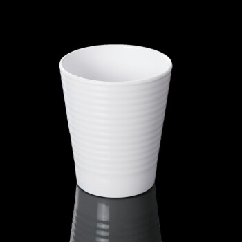 胜佳密胺防摔杯子仿瓷杯白色水杯塑料茶杯商用树脂口杯7*10cm