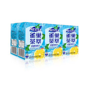 雀巢 （Nestle）茶萃冰极柠檬茶果汁茶饮料250ml*6包