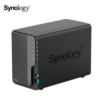 群晖（Synology）DS224+搭配2块希捷4TB酷狼IronWolf ST4000VN006硬盘套装 企业家用数据备份一体机