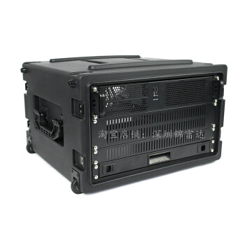 PE塑料航空箱设备仪器箱录音卫星应急通信影视广电机柜 XJTS-5U带拉杆安装深度425mm