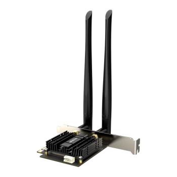 翼联（EDUP） EP-9632GS 5G双频电竞游戏网卡 PCI-E台式机千兆无线网卡 1300M+蓝牙4.2