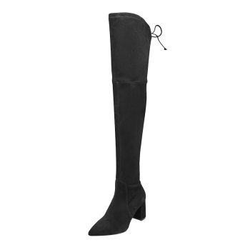 STUART WEITZMAN 女士高跟过膝靴黑色 LESLEY 75 BLACK 36.5