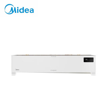 美的（Midea）取暖器 踢脚线电暖器移动地暖2200W防水浴室卧室办公室无光无声遥控温显干衣NDV-FR