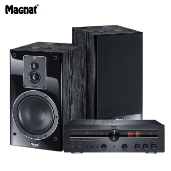 密力（MAGNAT）Signature 503+MR780 家庭影院书架音箱 HIFI前胆后石功放机 三分频高保真家用客厅音响套装 黑色