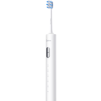 美的（Midea）电动牙刷成人男女充电式声波全自动软毛 礼物 情侣礼盒装 S1P 极地白 一年装