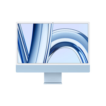 Apple/苹果iMac24英寸蓝色4.5K屏八核M1芯片(8核图形处理器)16G256G一体式电脑主机【定制机】Z12W0003D