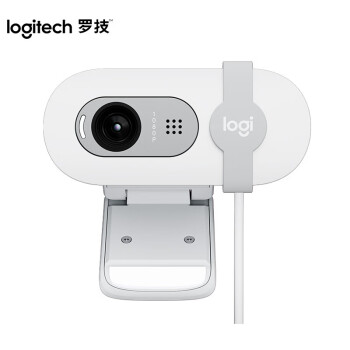 罗技（logitech）Brio 90 全高清摄像头 视频会议摄像头 电脑笔记本摄像头 带麦克风 芍药白