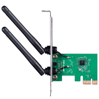 普联（TP-LINK）TL-WN881N 300M无线PCI-E网卡 台式机 WiFi接收器