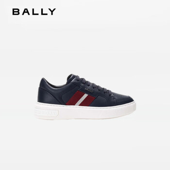巴利（BALLY）巴利（BALLY)七夕礼物男士墨蓝色红白色条纹运动鞋6237761 9/43