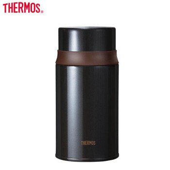 膳魔师（THERMOS）焖烧杯720ml 双层真空高保温 不锈钢焖烧罐TCLD-720S黑咖色