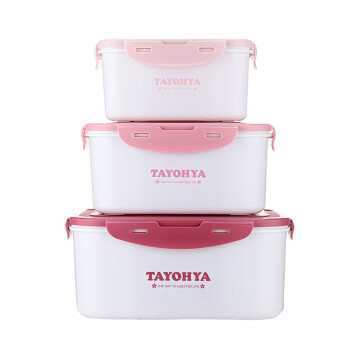多样屋（TAYOHYA）缤纷沥水保鲜盒6件套  TA11-0029BP