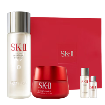 SK-II神仙水75ml+大红瓶面霜50g精华液sk2水乳护肤品套装母亲节礼物