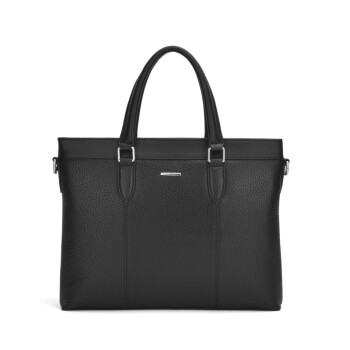 PLOVER 商务公文包 时尚手提包 大容量单肩斜挎包 黑色 GDGWB044-5A