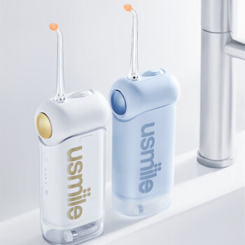 usmile 冲牙器 家用洗牙器 水牙线 伸缩便携式冲牙器 C10 晴山蓝