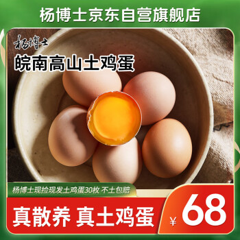 杨博士散养土鸡蛋30枚净重1.2kg新鲜草鸡蛋宝宝蛋月子蛋礼盒装源头直发