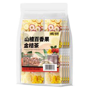 婉明 山楂百香果金桔茶300g/袋 金桔干百香果山楂柠檬片 2袋起售