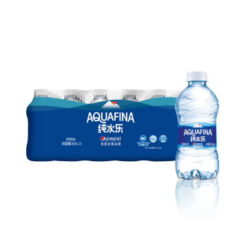 百事可乐纯水乐 AQUAFINA 饮用水 纯净水 350ml*24瓶 百事出品