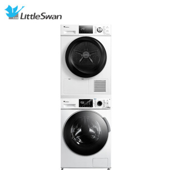 小天鹅（LittleSwan）洗烘套装 10公斤滚筒洗衣机+10公斤热泵烘干机 除菌除螨超薄 TG100VT86WMAD5+TH100VTH35