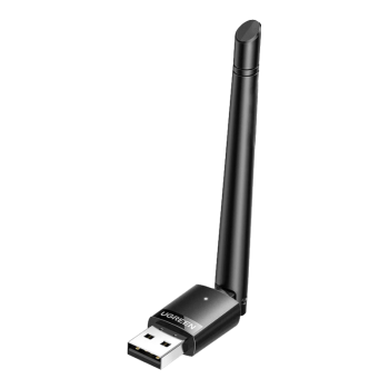 绿联（UGREEN）WiFi6免驱动USB无线网卡 外置高增益天线 台式电脑笔记本无线随身WiFi接收器主机外置网络发射器