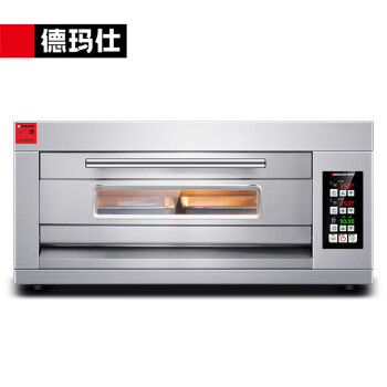 德玛仕（DEMASHI）烤箱商用大型烘焙 披萨面包蛋糕月饼电烤箱 电烤箱 一层两盘EB-J2D-ZS带石板（220V）