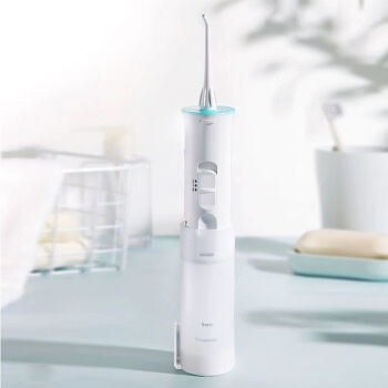 松下（Panasonic）冲牙器便携家用水牙线干电池式电动水流口腔清洁冲洗器