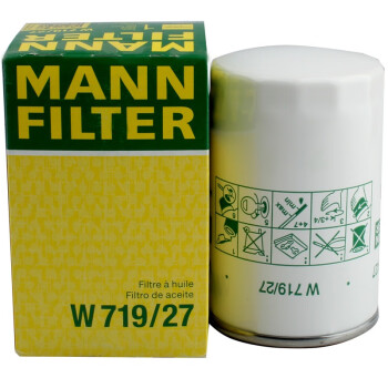 曼牌（MANNFILTER）机油滤清器W719/27蒙迪欧I/II/翼虎II/嘉年华1.3L1.6L/Tribute2.0