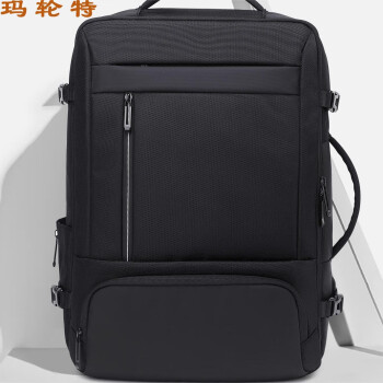 玛轮特布包大容量多功能背包男款双肩包户外旅游行李男包 黑色1个