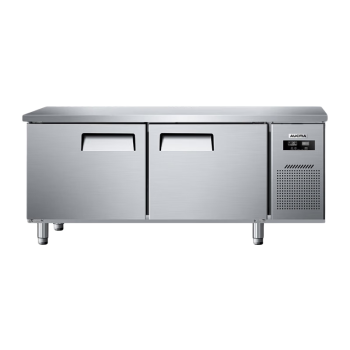澳柯玛（AUCMA）2.0*0.6米不锈钢冷藏工作台 保鲜冷柜商用厨房操作台 卧式奶茶店水吧台HC-20H6T