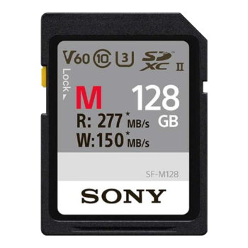 索尼（SONY）SF-M128/T2 CN（128G SD）内存卡 UHS-II型微单存储卡 277M/s V60 相机 摄像机高速储存卡