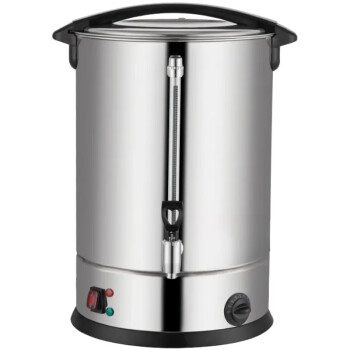 QKEJQ开水桶商用烧水桶电热大容量304 不锈钢双层保温奶茶桶   35L304开水桶
