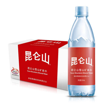 昆仑山 雪山天然饮用矿泉水 500ml*24瓶 整箱装