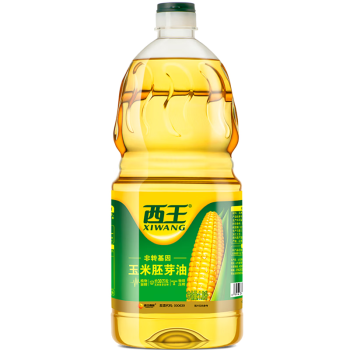 西王 食用油 玉米胚芽油1.8L  非转基因物理压榨可烘焙小瓶玉米油
