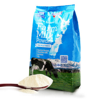 纽仕兰牧场 成人学生青少年高钙中老年脱脂奶粉1kg袋装牛奶粉
