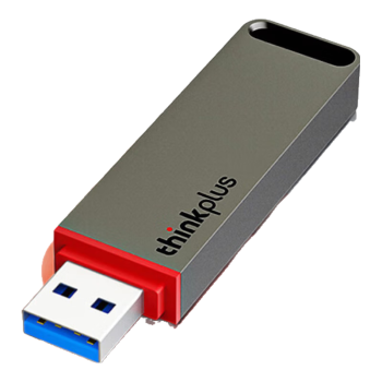 ThinkPlus联想 移动固态U盘 256GB 1000Mb/s USB3.2高速传输大容量闪存优盘手机电脑两用办公u盘 TU100Pro
