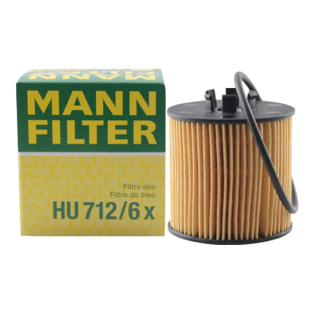 曼牌（MANNFILTER）机油滤清器HU712/6x朗逸POLO劲情劲取明锐晶锐奥迪A3帕萨特高尔夫