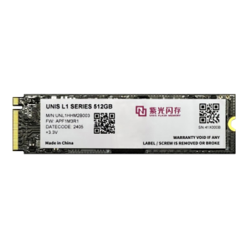 紫光闪存（UNIS FLASH MEMORY）512GB SSD固态硬盘PCIe 3.0接口 L1系列 紫光出品