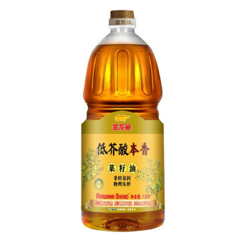 金龙鱼 低芥酸本香菜籽油1.8L 非转压榨食用油