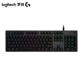 罗技（Logitech）G512 有线电竞全尺寸机械键盘 RGB背光 宏编程键盘 红轴