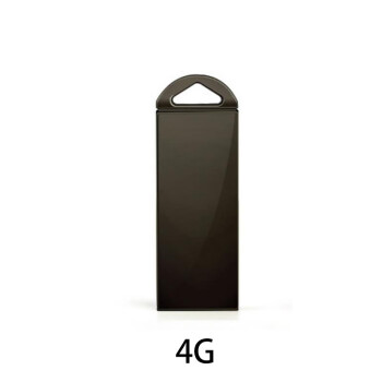 小月丫U盘 4GB定制办公投标logo企业宣传长款黑色(10个起售)USB3.0