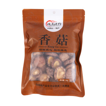 皖太源野食品 干香菇剪脚蘑菇香菇干货菌菇土特产 香菇68g/袋 5袋起售