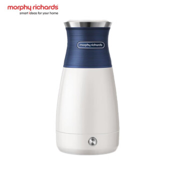 摩飞电器（Morphyrichards）电热水壶 MR6090 便携式0.4L小型旅行烧水壶不锈钢双层防烫电水壶 MR6090轻奢蓝